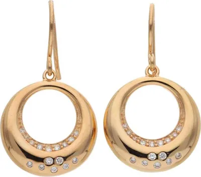 Produktbild von Ohrhänger Silber 925 Roségold plattiert Zirkonia JL30-06-4437 JuwelmaLux