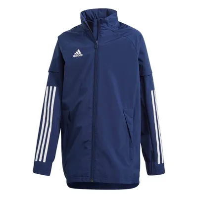 Produktbild von Adidas CONDIVO 20 Allwetterjacke dunkelblau-weiß Kinder