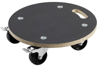 Produktbild von Pflanzenroller Pflanzenuntersetzer Blumenkübelroller - Ø 380 mm - 200 kg - Siebdruckplatte - PA-Rollen