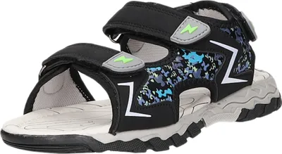 Produktbild von Sneakers Kinder-Jungen-Sandalette Schwarz-Blau-Mehrfarbig, Farbe:schwarz, EU Größe:32