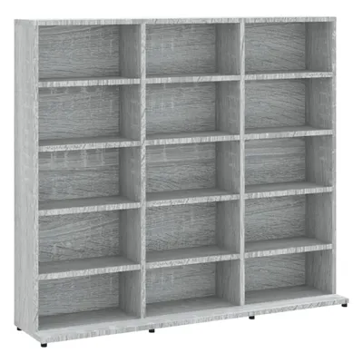 Zdjęcie produktu dla vidaXL Półka na płyty CD szara Sonoma 100x23x89,5 cm materiał drewnopochodny