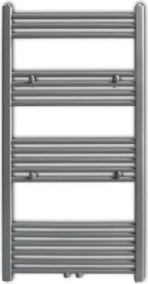 Obrázek produktu pro vidaXL Ručníkový radiátor s teplou vodou rovný šedý 600x1160 mm