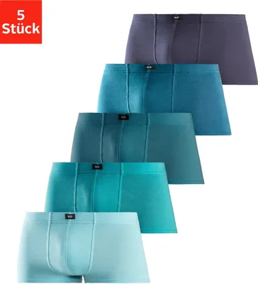 Produktbild von H.I.S. Hipster 5 er-Pack hellblau, hellpetrol, petrol, dunkelpetrol, navy Größe 10 (4XL)
