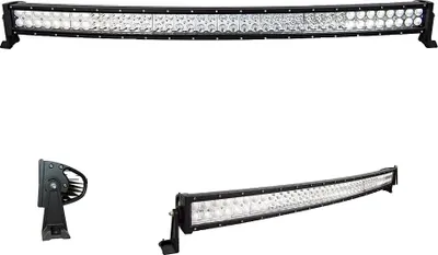 Produktbild von LED-Lichtleiste, gebogenes Design, Offroad-Fahrzeugbeleuchtung, 42in kein Draht