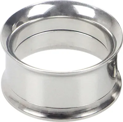 Produktbild von 1 Stück Ohr-Expander, einfarbig, hautfreundlich, Edelstahl, doppelt ausgestellt, für Männer und Frauen-Stahl,8mm