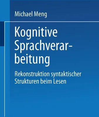 Produktbild von Kognitive Sprachverarbeitung