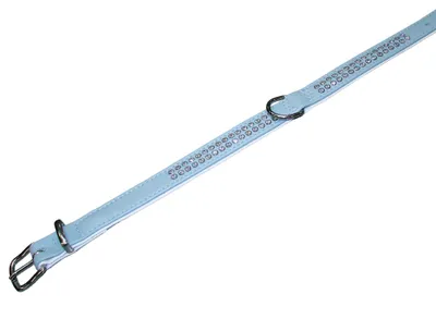 Produktbild von Nobby Crystal, Hund, Standardkragen, Blau, Weiß, Kunstleder, Einfarbig, S