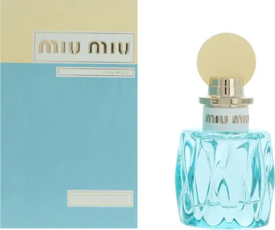 Produktbild von Miu Miu L'Eau Bleue, Frauen, 50 ml, Flüssiges Parfüm, Maiglöckchen, Violett, Weißer Moschus