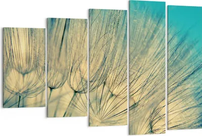Produktbild von Bild auf Leinwand - Leinwandbild - 5 Teile - Löwenzahn Makro Löwenzahn - 150x100cm - Wand Bild - Wanddeko - Wandbilder - Leinwanddruck - Bilder - Wanddekoration - Leinwand bilder - EG150x100-4846