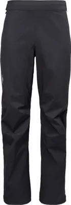Schwarze Hardshellhose für Herren von Black Diamond; Modell Men"s Fineline Stretch Full Zip Pants.