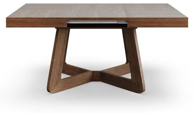 Produktbild von Masseno Ausziehbar Esstisch PIAZZA 130 - 230 cm x 130 cm Quadratisch Tisch für Wohnzimmer, Küche, Braun