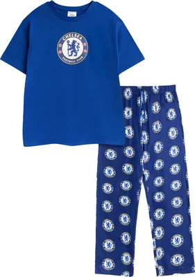 Produktbild von Chelsea FC - Schlafanzug mit langer Hose für Herren, kurzärmlig NS9228 (XL) (Blau)