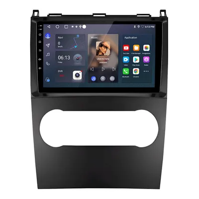 Image de Autoradio 2 Go + 64 Go, Android 15.0, CarPlay, pour Mercedes-Benz Classe A et Classe B (W245, W696, W169), GPS, Wi-Fi, Bluetooth, FM, RDS, SWC, DAB+, DSP, 2DIN, USB, 4 cœurs