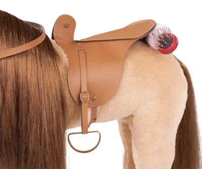 Produktbild von Götz Boutique, Wettkampfpferd mit Sattel und Zügel, Sparky, hellbraun, 37 cm