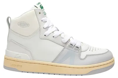 Image de Baskets pour hommes Lacoste L001 MID 123, modèle montant, couleur blanche, taille 41