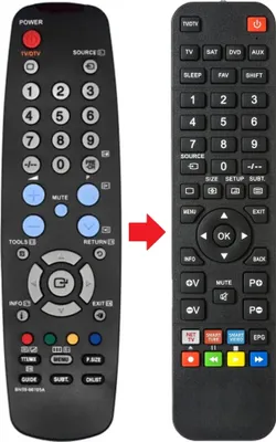 Produktbild von Fernbedienung passend für SAMSUNG PS42A416C1D | PS50A412C4 | PS50A412C4XXC