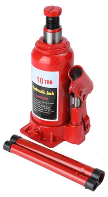 Immagine prodotto di Sollevatore idraulico - Rialzo per autoveicoli - Portata 10 tonnellate - Adatto per autovetture e autocarri - Potenza di sollevamento industriale