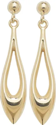 Produktbild von Elegante 9 Karat (375) Gold Damen - Paar Ohrringe - 36mm*7mm; TRS265539KY
