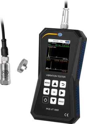Produktbild von PCE Instruments PCE-VT 3900 Schwingungsmesser 0,0 ... 399,9 m/s² | automatische ISO 10816-3 Bewertung | Datenlogger