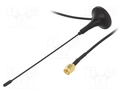 Image de 1 x Antenne 470÷862 MHz, 50 Ω, L : 3 m, 433 M-ANT823, antenne RF, montage : aimant, gain : 3 dBi