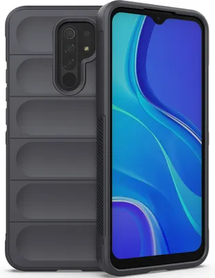 Produktbild von Redmi 9 Hülle, Weich TPU Silikon Stossfest Anti-rutsch Schutzhülle für Xiaomi Redmi 9 Dunkelgrau