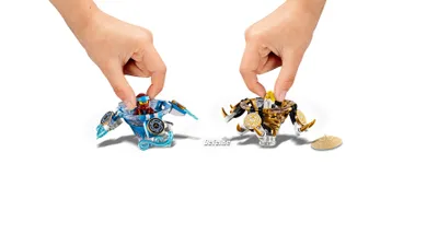 Zdjęcie produktu dla LEGO NINJAGO Spinjitzu Nya & Wu Spinner Toy, Zestaw do budowania, 7 lat(a), 227 szt., 210 g