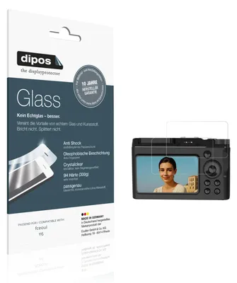 Produktbild von 2x Schutzfolie für fceoul Y6 - Anti-Shock 9H Folie dipos Glass Kunststoffglas