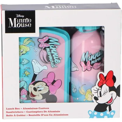 Obrázok produktu pre Sada obeda Disney Minnie: krabička na obed a fľaša z hliníka, objem 500 ml