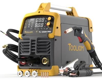 Imagen del producto de Máquina de soldar MIG 200A - 230 Volt - 4 en 1: MIG, Flux-MIG, Lift-WIG y soldadura con electrodo