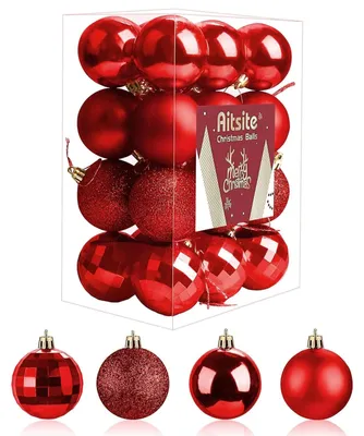 Produktbild von Solidchoice – Set mit 24 Weihnachtskugeln, 6 cm Durchmesser