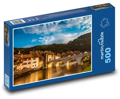 Produktbild von Puzzle 500 Schweiz - Saint-Ursanne - martinpuzzle