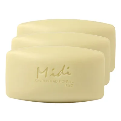 Image de Midi de Savon, gamme Olive et Lavande, lot de 3 450 g