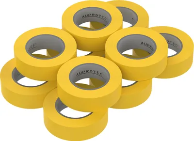 Produktbild von 10x AUPROTEC Isolierband Gelb 15mm x 10m Elektriker Klebeband PVC