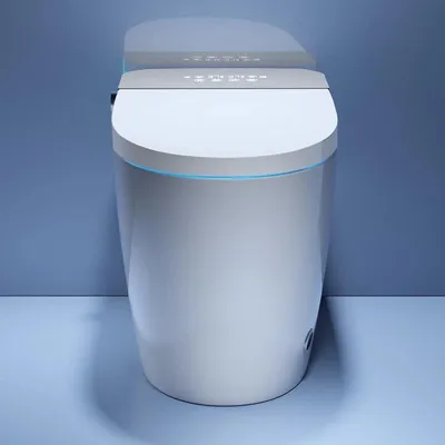 Imagen del producto de KLEENMAC, inodoro inteligente (estilo japonés), modelo OLIVIA, desagüe horizontal de 180 mm, color blanco