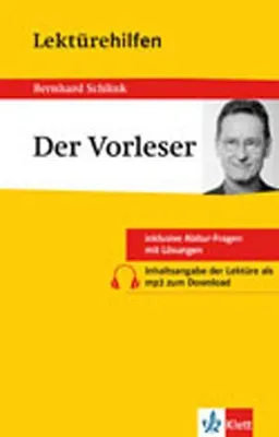 Immagine prodotto di Lektürehilfen Bernhard Schlink "Der Vorleser"