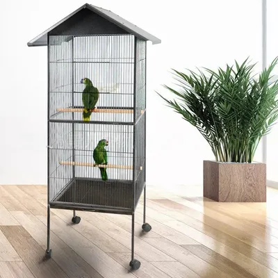 Produktbild von Metallkäfig für exotische Vögel große Voliere für Papageien Kanarienvögel