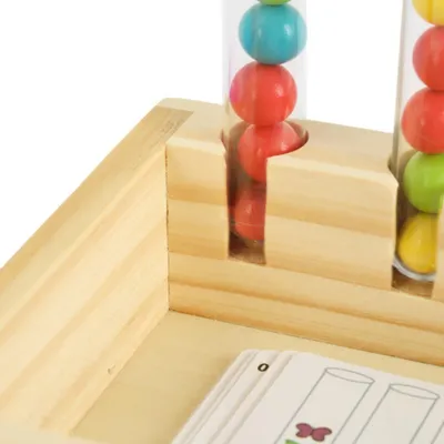 Zdjęcie produktu dla Drewniana zabawka edukacyjna do sortowania i liczenia