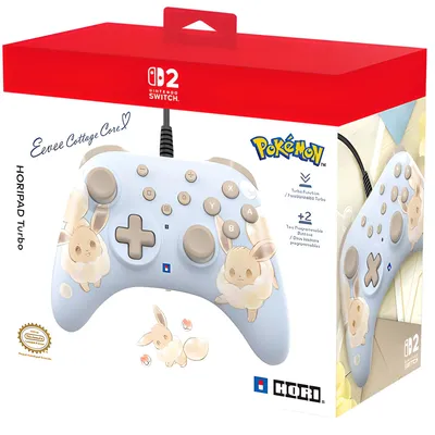 Produktbild von Hori NSX-083E, Grip-Controller, Nintendo Switch 2, Schaltfläche Zurück, Home button, Menü-Taste, Turbo-Taste, Analog / Digital, Kabelgebunden, Wolkenblau