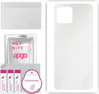 Produktbild von apgo Rückseite Schutzfolie, Skin, kompatibel mit Infinix Hot 11 2022, Hinten Displayschutzfolie aus Vinylfolie, kratzfest, einfache Montage - Matt Transparent
