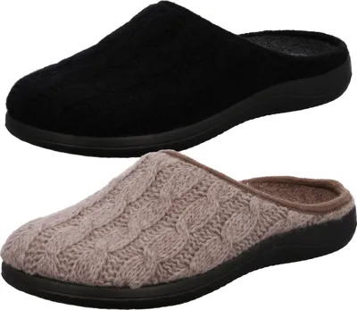 Produktbild von Rohde Damen Hausschuhe Pantoffeln Bari 4834, Größe:41 EU, Farbe:Braun