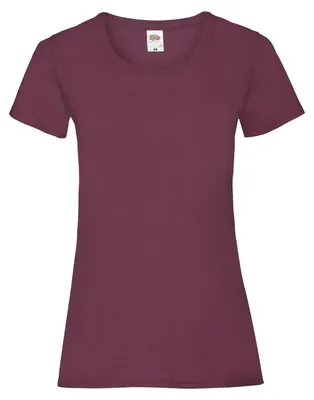 Produktbild von Fruit of the Loom - "Valueweight" T-Shirt für Damen LT2232 (S) (Burgunderrot)