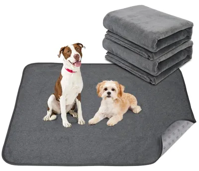 Produktbild von Waschbare Hundematten 2 Stück - Trainingsmatte - 122 x 122 cm - Wasserabsorbierend
