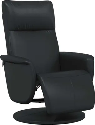 Immagine prodotto di vidaXL Poltrona relax con poggiapiedi in Pelle finta nera