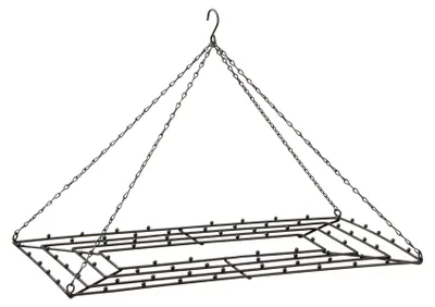Produktbild von 3.10 Gestell zum Hängen - eckig 52x37 cm - schwarz - mit Kette