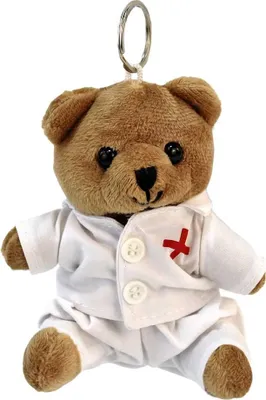 Produktbild von Teddy Arzt Plüsch Schlüsselanhänger