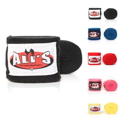Produktbild von Ali's Fightgear BPC Boxbandagen – 460 cm – Schwarz – Elastisch & Atmungsaktiv – Optimaler Handgelenkschutz für Boxen, Kickboxen & Muay Thai