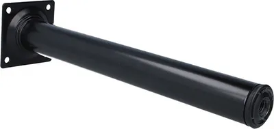 Produktbild von Möbelbein Tischbein Möbelfuss ø30mm rund Schwarz Sofafuss Bettstütze Metall Tischstütze 250mm Höhe