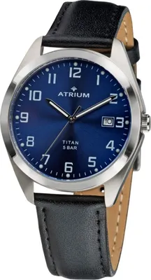 Produktbild von ATRIUM Herren Uhr Armbanduhr Titan A14-15 Leder