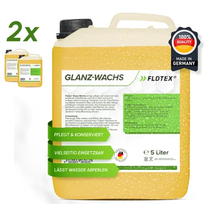 Produktbild von Flotex 2x5L Sprühwachs Auto Schnellversiegelung Autowachs Versiegelung Spray Wax