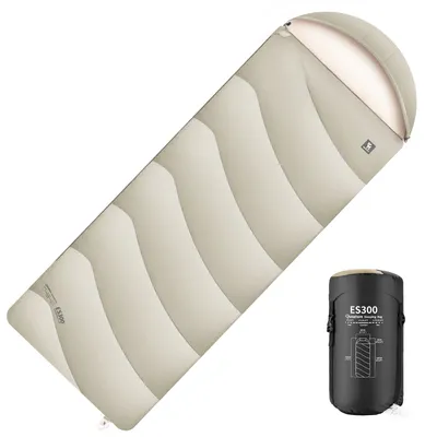 Immagine prodotto di Qunature Outdoor Sacco a pelo Inverno Caldo e Freddo Sacco a pelo Camping Home 220 * 80cm, sabbia Beige